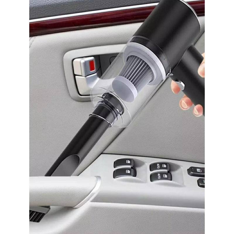 Mini Aspirador de Pó Portátil Automotivo Casa Sem Fio 3 em 1 Recarregável Potente 6000Pa