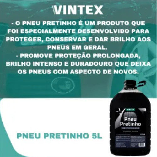 Pneu Pretinho Vintex / Vonixx 5L – Brilho Intenso e Duradouro! ✨