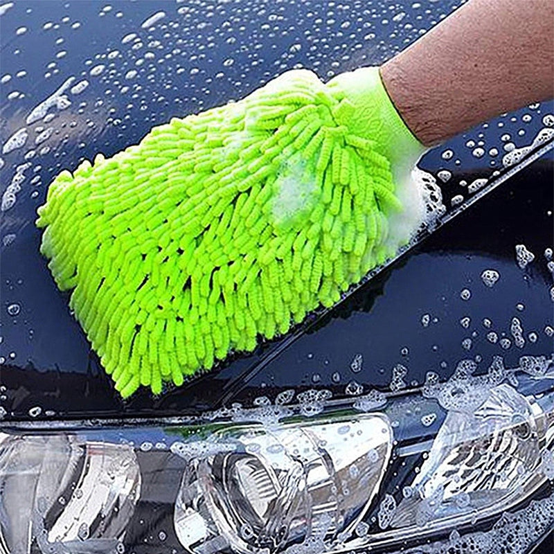 🧤 Kit de Lavagem para Carro e Moto – Luvas de Microfibra Multicoloridas 🚗✨