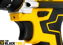 Parafusadeira Furadeira De Impacto The Black Tools Profissional TB-21PX 2 Baterias Com Maleta 60Hz Amarelo