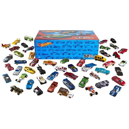 Caixa Hotwheels com 50 Carros exclusivos e ÚNICOS - FRETE GRÁTIS
