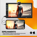 Central Multimídia Automotiva Universal com Bluetooth, Espelhamento e Tela HD 1080P Camera de Ré!